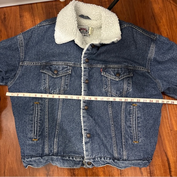Vintage Levis Denim Sherpa Jacket 1850 Size XL - Picture 9 of 11